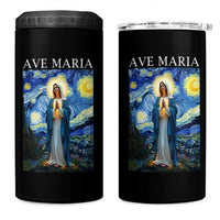 Virgin Mary Starry Night 4 in 1 Can Cooler Tumbler Mother of Christ Catholic - Wonder Print Shop