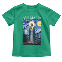 Virgin Mary Starry Night Toddler T Shirt Mother of Christ Catholic - Wonder Print Shop
