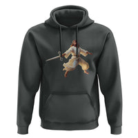Funny Fencing Jesus Hoodie Combat Sport Christan Lover - Wonder Print Shop