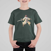 Funny Fencing Jesus T Shirt For Kid Combat Sport Christan Lover - Wonder Print Shop