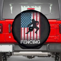 American Flag Fencing USA Patriotic Spare Tire Cover - Wonder Print Shop
