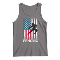 American Flag Fencing USA Patriotic Tank Top - Wonder Print Shop
