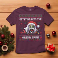 Terrifier Santa Christmas T Shirt Getting Into The Holiday Spirit Horror Movie - Wonder Print Shop