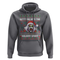 Terrifier Santa Christmas Hoodie Getting Into The Holiday Spirit Horror Movie - Wonder Print Shop