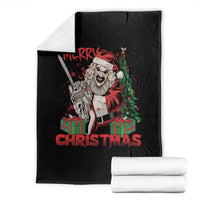 Terrifier Santa Christmas Horror Movie Throw Blanket - Wonder Print Shop