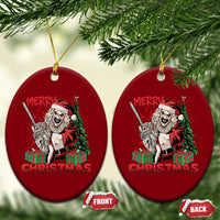 Terrifier Santa Christmas Horror Movie Ceramic Ornament - Wonder Print Shop