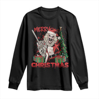 Terrifier Santa Christmas Horror Movie Long Sleeve Shirt - Wonder Print Shop