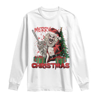 Terrifier Santa Christmas Horror Movie Long Sleeve Shirt - Wonder Print Shop