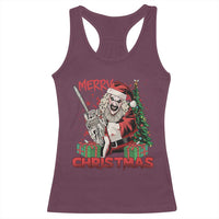 Terrifier Santa Christmas Horror Movie Racerback Tank Top - Wonder Print Shop
