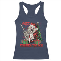 Terrifier Santa Christmas Horror Movie Racerback Tank Top - Wonder Print Shop