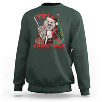 Terrifier Santa Christmas Horror Movie Sweatshirt - Wonder Print Shop