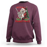 Terrifier Santa Christmas Horror Movie Sweatshirt - Wonder Print Shop