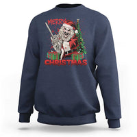 Terrifier Santa Christmas Horror Movie Sweatshirt - Wonder Print Shop