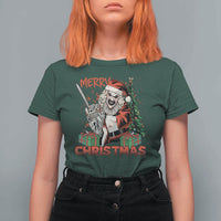 Terrifier Santa Christmas Horror Movie T Shirt For Women - Wonder Print Shop