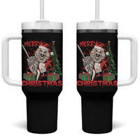 Terrifier Santa Christmas Horror Movie Tumbler With Handle - Wonder Print Shop