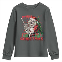 Terrifier Santa Christmas Horror Movie Youth Sweatshirt - Wonder Print Shop