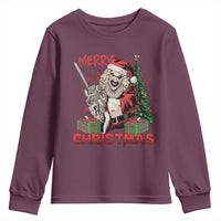 Terrifier Santa Christmas Horror Movie Youth Sweatshirt - Wonder Print Shop