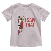Terrifier Santa Christmas Movie Toddler T Shirt I Saw That Meme - Wonder Print Shop