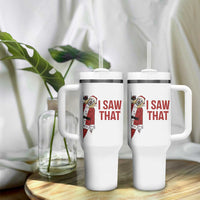 Terrifier Santa Christmas Movie Tumbler With Handle I Saw That Meme - Wonder Print Shop