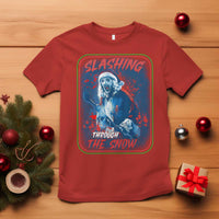 Terrifier Santa Christmas T Shirt Slashing Through The Snow - Wonder Print Shop