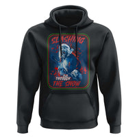 Terrifier Santa Christmas Hoodie Slashing Through The Snow - Wonder Print Shop