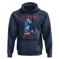 Terrifier Santa Christmas Hoodie Slashing Through The Snow - Wonder Print Shop