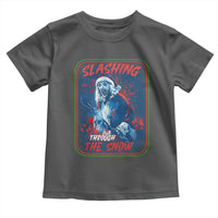 Terrifier Santa Christmas Toddler T Shirt Slashing Through The Snow - Wonder Print Shop