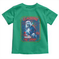 Terrifier Santa Christmas Toddler T Shirt Slashing Through The Snow - Wonder Print Shop