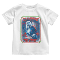 Terrifier Santa Christmas Toddler T Shirt Slashing Through The Snow - Wonder Print Shop