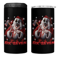 67 Terrifier Santa Horror Christmas 4 in 1 Can Cooler Tumbler Funny Six Seven Meme Holiday Movie - Wonder Print Shop