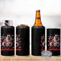 67 Terrifier Santa Horror Christmas 4 in 1 Can Cooler Tumbler Funny Six Seven Meme Holiday Movie - Wonder Print Shop
