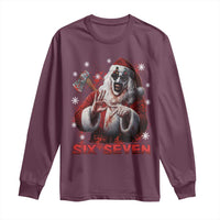 67 Terrifier Santa Horror Christmas Long Sleeve Shirt Funny Six Seven Meme Holiday Movie - Wonder Print Shop