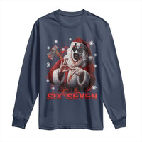 67 Terrifier Santa Horror Christmas Long Sleeve Shirt Funny Six Seven Meme Holiday Movie - Wonder Print Shop