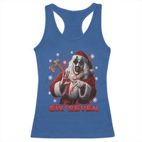 67 Terrifier Santa Horror Christmas Racerback Tank Top Funny Six Seven Meme Holiday Movie - Wonder Print Shop