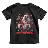 67 Terrifier Santa Horror Christmas Toddler T Shirt Funny Six Seven Meme Holiday Movie - Wonder Print Shop
