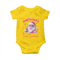 67 Six Seven Pink Santa Christmas Meme Baby Onesie - Wonder Print Shop