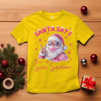67 Six Seven Pink Santa Christmas Meme T Shirt - Wonder Print Shop