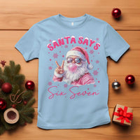 67 Six Seven Pink Santa Christmas Meme T Shirt - Wonder Print Shop