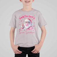 67 Six Seven Pink Santa Christmas Meme T Shirt For Kid - Wonder Print Shop