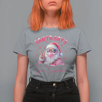 67 Six Seven Pink Santa Christmas Meme T Shirt For Women - Wonder Print Shop