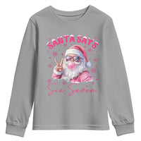 67 Six Seven Pink Santa Christmas Meme Youth Sweatshirt - Wonder Print Shop