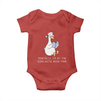 Silly Goose Bookish Christmas Baby Onesie Mentally I Am At The Scholastic Book Fair - Wonder Print Shop