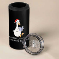 Silly Goose Bookish Christmas 4 in 1 Can Cooler Tumbler Mentally I Am At The Scholastic Book Fair - Wonder Print Shop