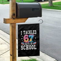 67 Days Of School Garden Flag Six Seven Sports American Football Ice Cream Drip - Wonder Print Shop