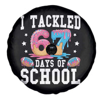 67 Days Of School Spare Tire Cover Six Seven Sports American Football Ice Cream Drip - Wonder Print Shop