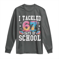 67 Days Of School Long Sleeve Shirt Six Seven Sports American Football Ice Cream Drip - Wonder Print Shop