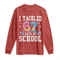 67 Days Of School Long Sleeve Shirt Six Seven Sports American Football Ice Cream Drip - Wonder Print Shop