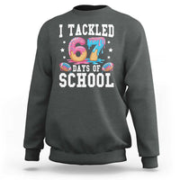 67 Days Of School Sweatshirt Six Seven Sports American Football Ice Cream Drip - Wonder Print Shop