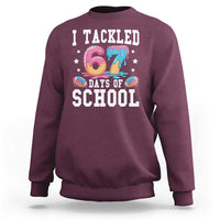 67 Days Of School Sweatshirt Six Seven Sports American Football Ice Cream Drip - Wonder Print Shop