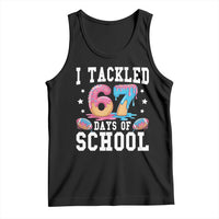 67 Days Of School Tank Top Six Seven Sports American Football Ice Cream Drip - Wonder Print Shop